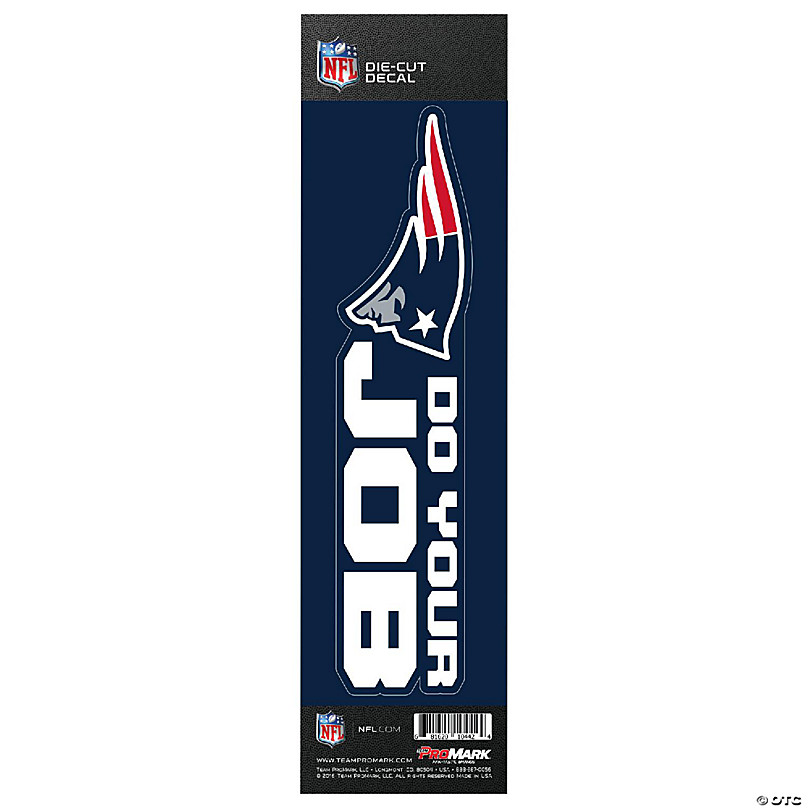 Sports Licensing Solutions LLC. - NFL - New England Patriots - Team Slogan  Decal - Multicolor - 3” x 12”