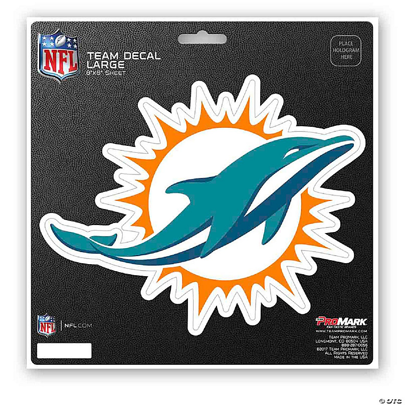 Miami Dolphins Sticker Set Peel and Stick