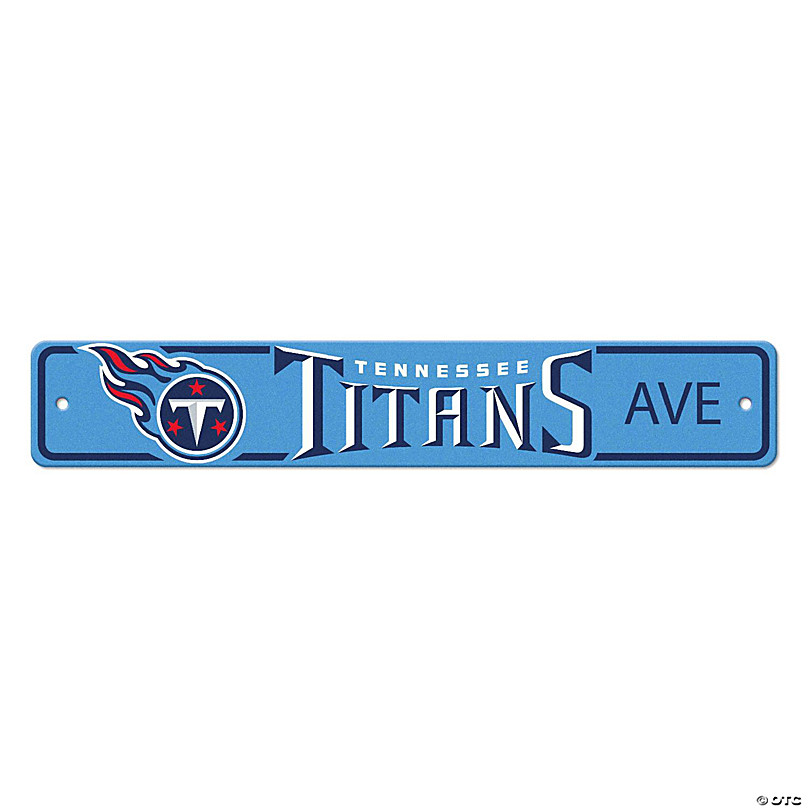 Sports Licensing Solutions LLC - NFL - Tennessee Titans - Street Sign -  Navy Blue - 4 x 23.5 x 0.01