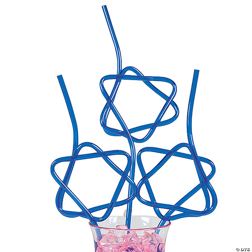 Patriotic Star Silly Straws - Discontinued