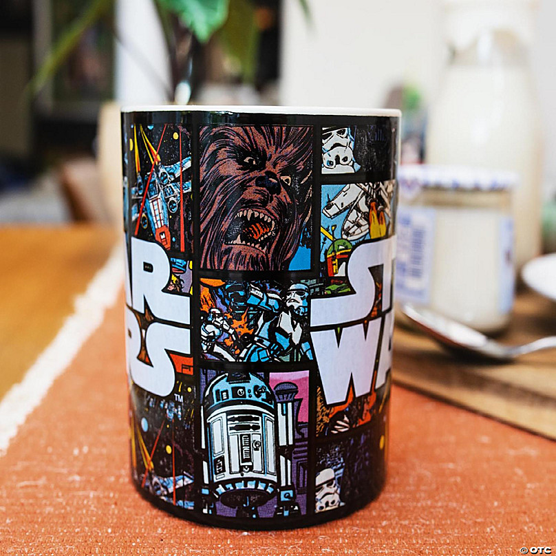 Silver Buffalo Star Wars Allover Comic Print Ceramic Mug | Holds 20 Ounces