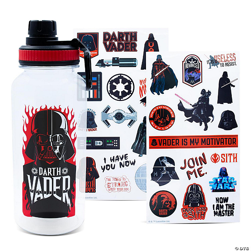 Stranger Things Hellfire Club 32-Ounce Twist Spout Water Bottle and Sticker  Set