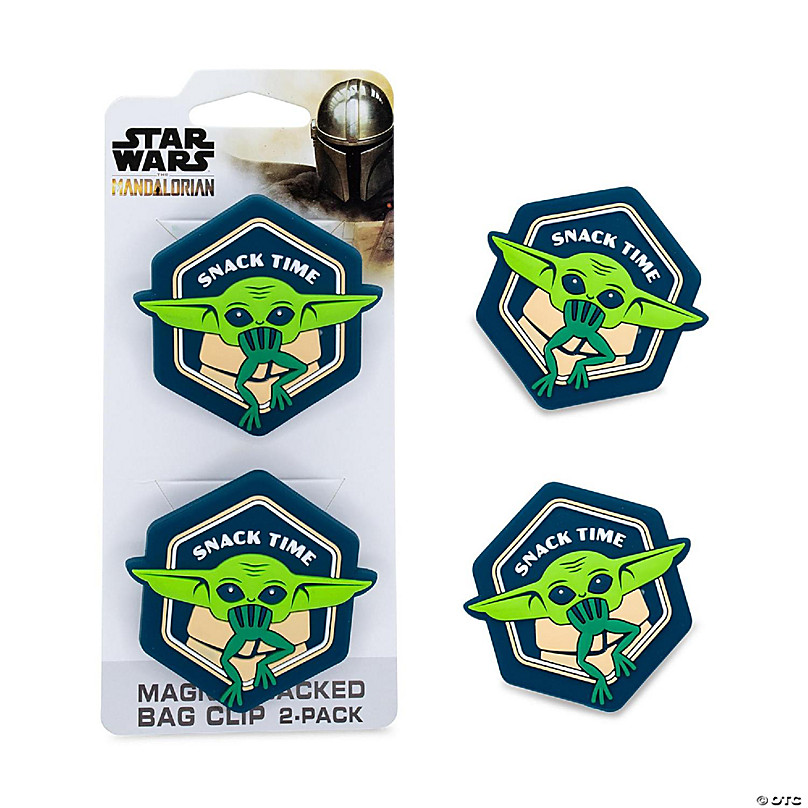 Star Wars: The Mandalorian Grogu Snack Time Magnetic Chip Clips Set of 2