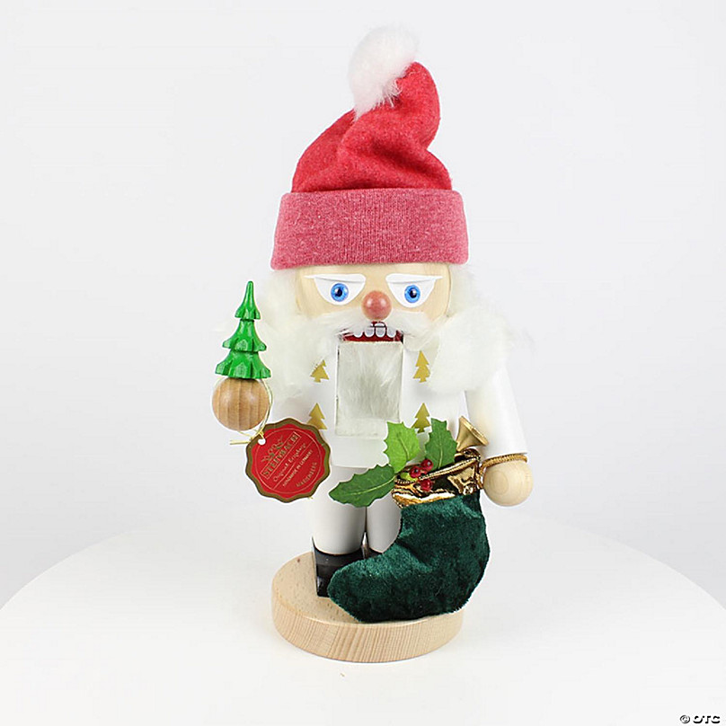Steinbach Troll Nutcracker, White Santa, 9 Inches | Oriental Trading