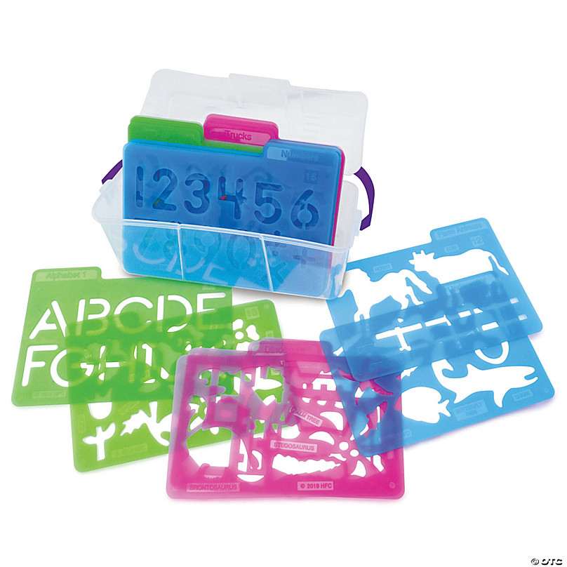 24 inch Number Stencils Kit, Maxi Thick Plastic, Reusable