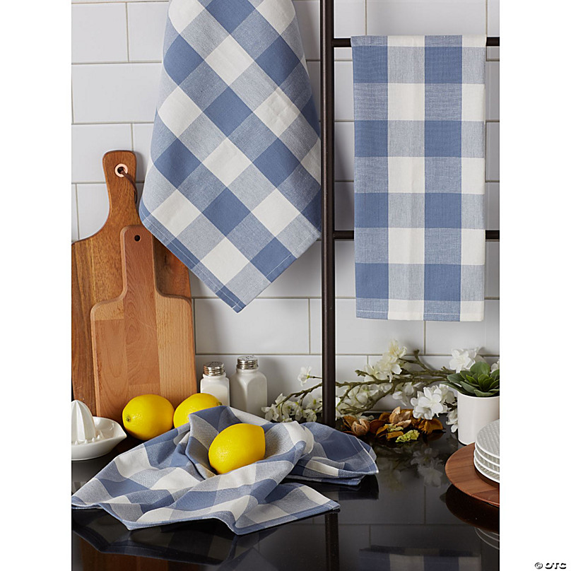  Buffalo Plaid Kitchen Towels - Blue Kitchen Towels