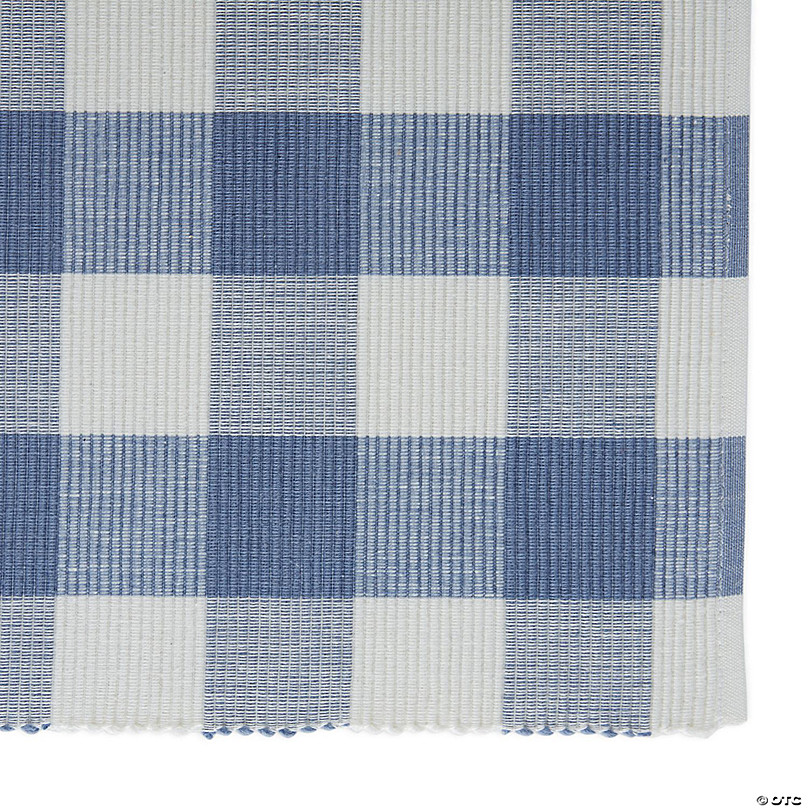 Stonewash Blue Buffalo Check Dishtowel (Set Of 3)