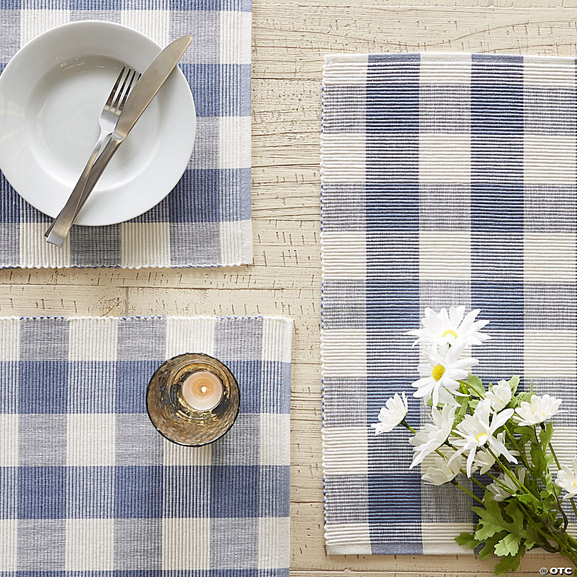 Stonewash Blue Buffalo Check Dishtowel (Set Of 3)