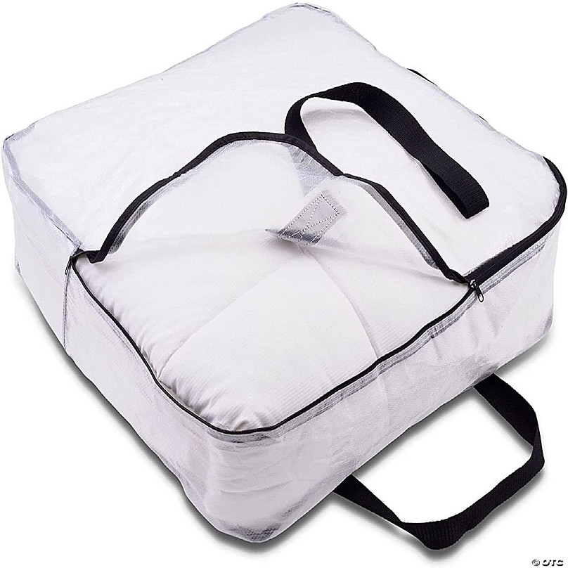 6 Packs Clear Zippered Storage Bags Sweater Storage Bags Plastic Storage  Bags for Blankets Clothes Bed Sheet Organizer with Zipper for Closet Linen