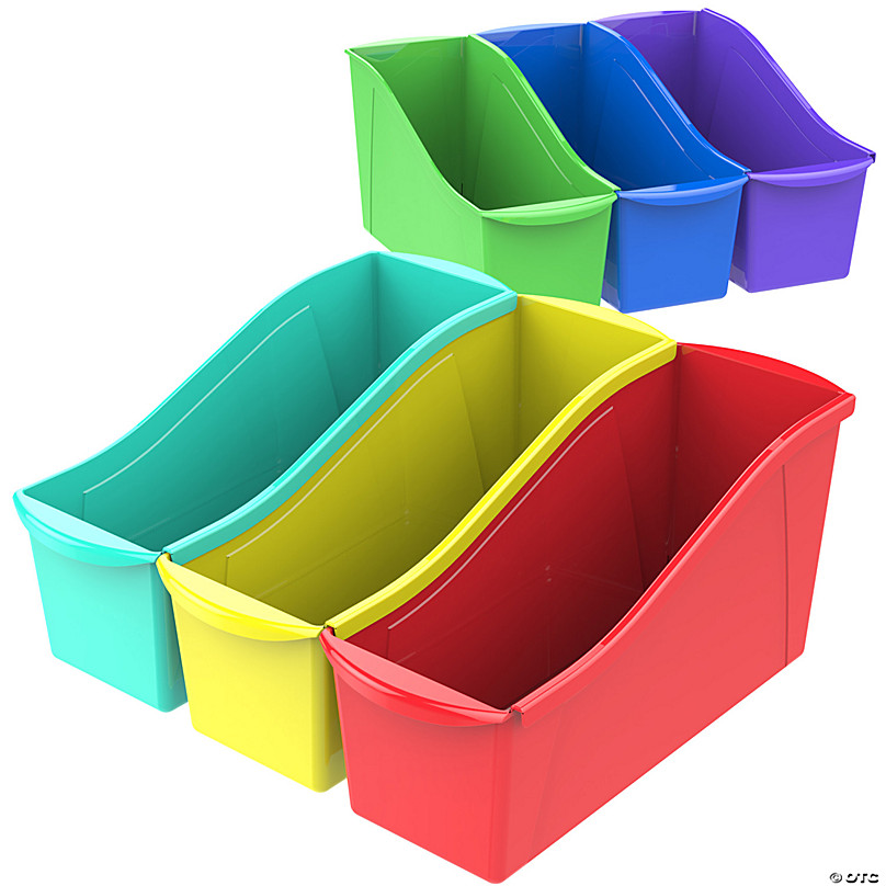 Storex Classroom Caddy, Set of 5, Assorted Colors