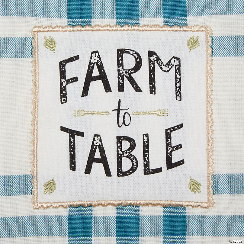 Design Imports Farm to Table Embellished Kitchen Towel Set of 4