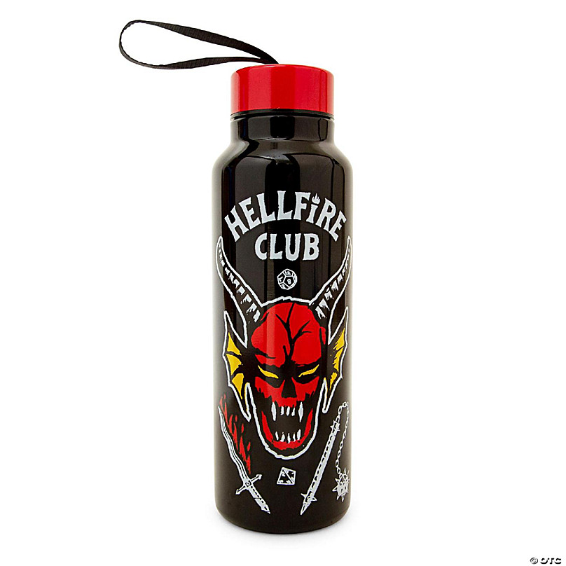 Stranger Things Black and Red Main Poster Stainless Steel Water Bottle