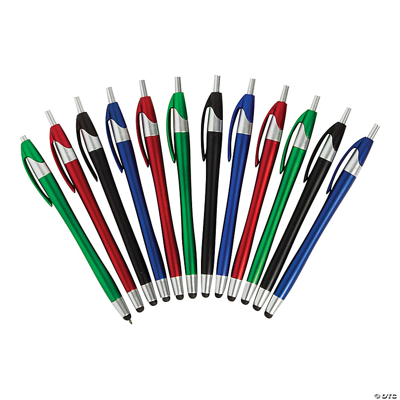 Shuttle Pens 12 Mini Neon Multicolored Plastic Pens Assorted Colors  Ballpoint