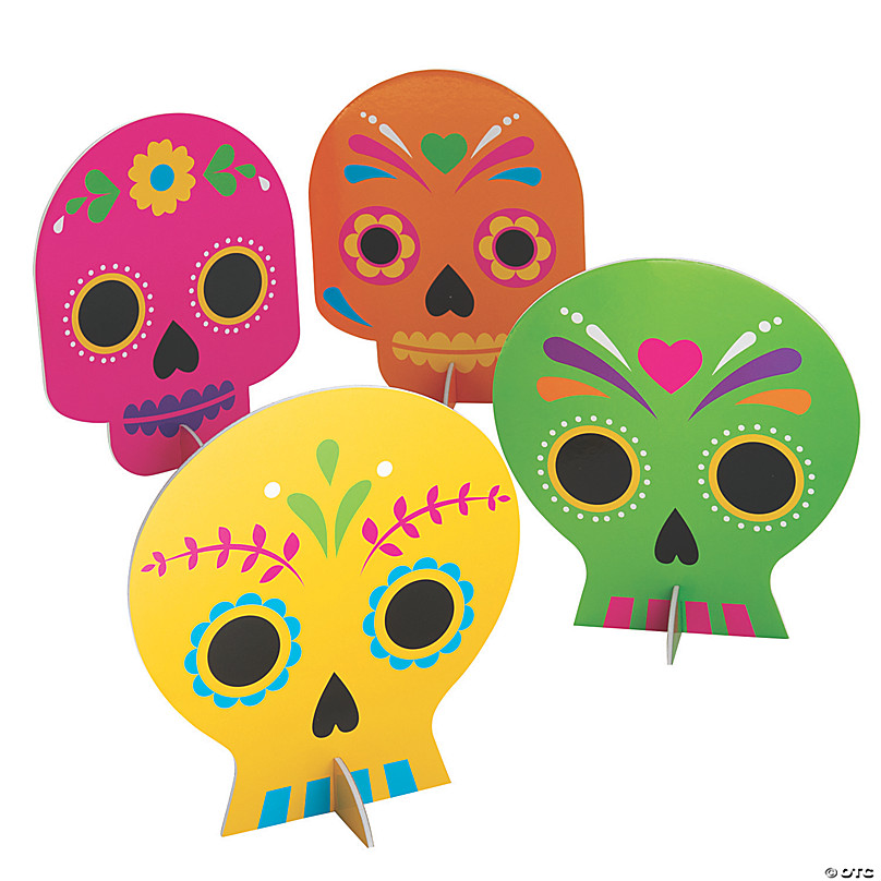 dia de los muertos skull decorations