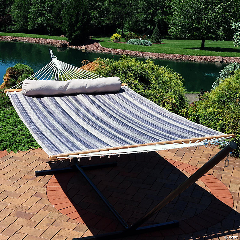 Sunnydaze Heavy-Duty Quilted Fabric Hammock Two-Person with