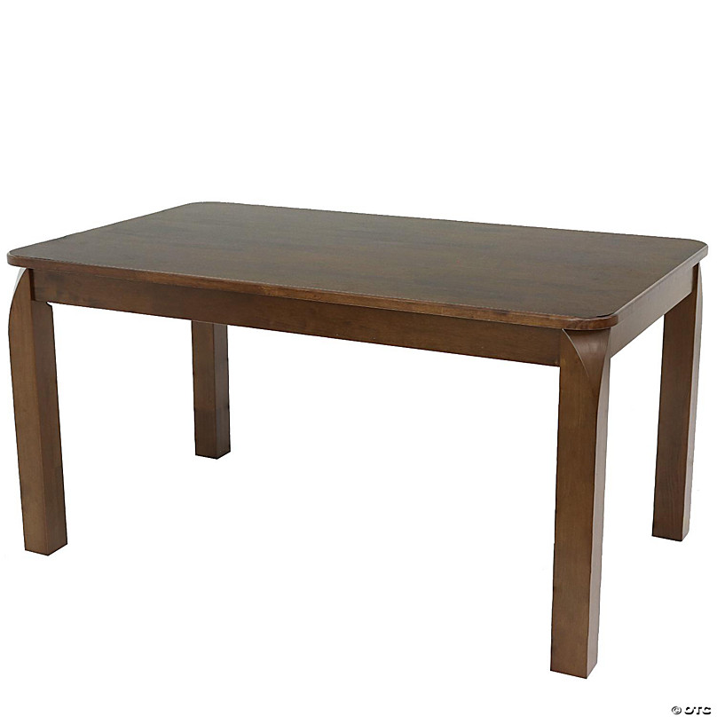 Sunnydaze Indoor 5 Foot Solid Rubberwood Rectangular Dining Table Dark Walnut~14269782 