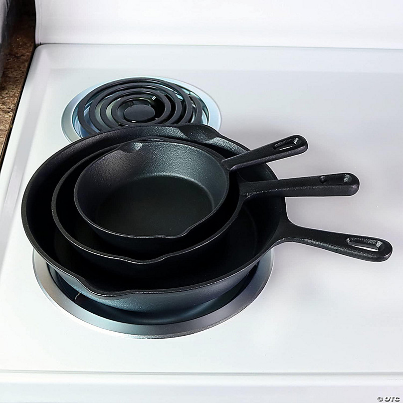 Durable Pre Seasoned Cast Iron Frying Pans - Lexi Home