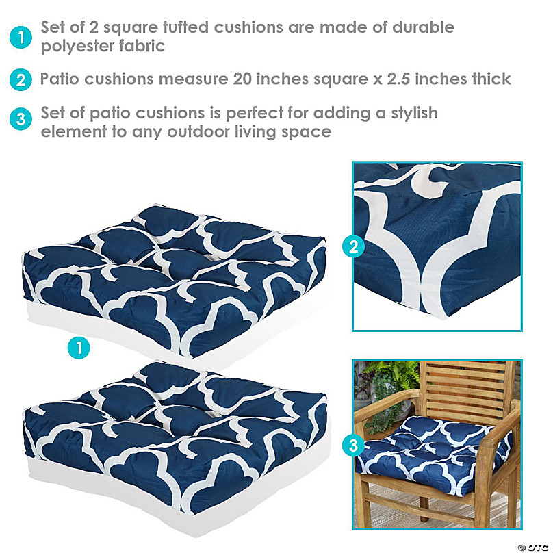 https://s7.orientaltrading.com/is/image/OrientalTrading/FXBanner_808/sunnydaze-indoor-outdoor-replacement-square-tufted-patio-chair-seat-and-back-cushions-20-navy-blue-and-white-quatrefoil-2pk~14247309-a03.jpg
