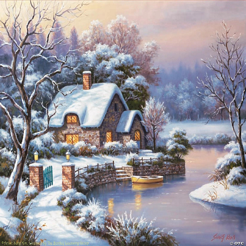 Sunsout Frosty Winter Evening 500 pc Jigsaw Puzzle | Oriental Trading