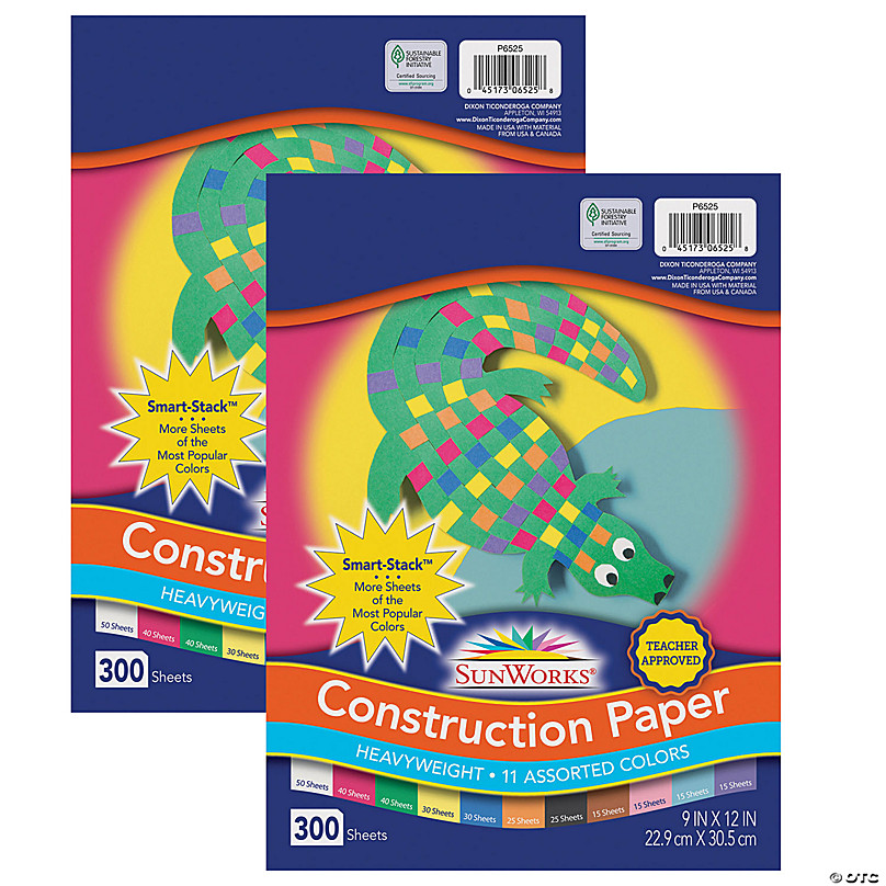 Construction Paper, Bright White, 12 X 18, 50 Sheets