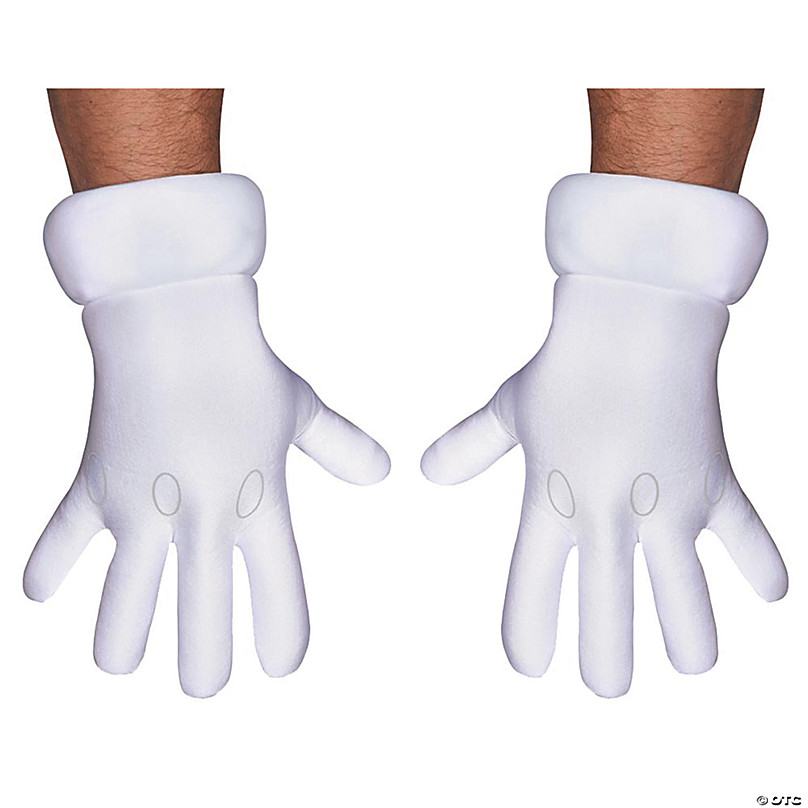 Pair Of Adult Short Grey Gloves Fancy Dress Costume Accessory 