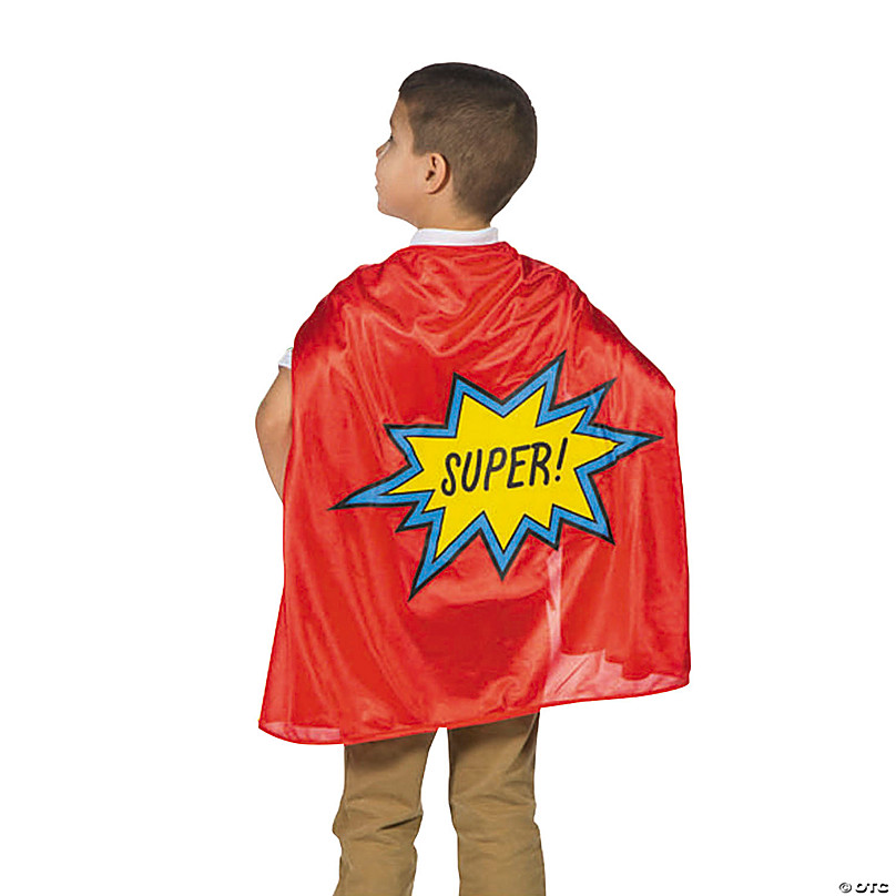 Set of 10 Blue Medium Big Kid Superhero Capes Party Favor Gag Gift Trade Show 