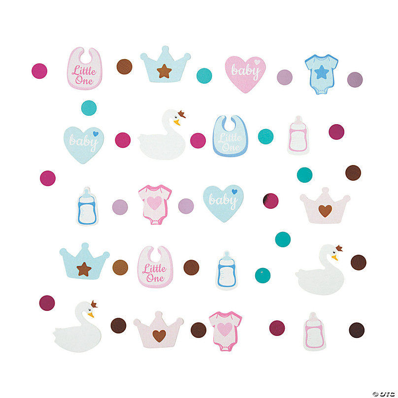 Sweet Swan Baby Shower Confetti Oriental Trading