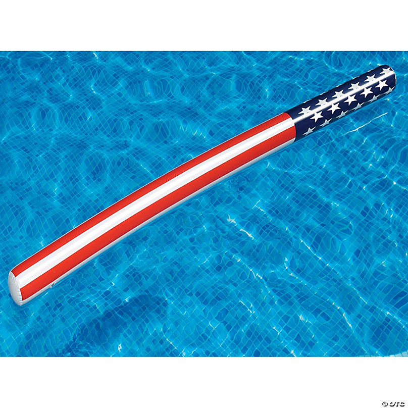 Swim Central 72-Inch Red and White Patriotic Stars and Stripes