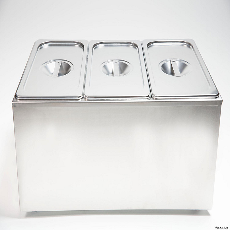 Nostalgia Electrics 3-Section Stainless-Steel Buffet 
