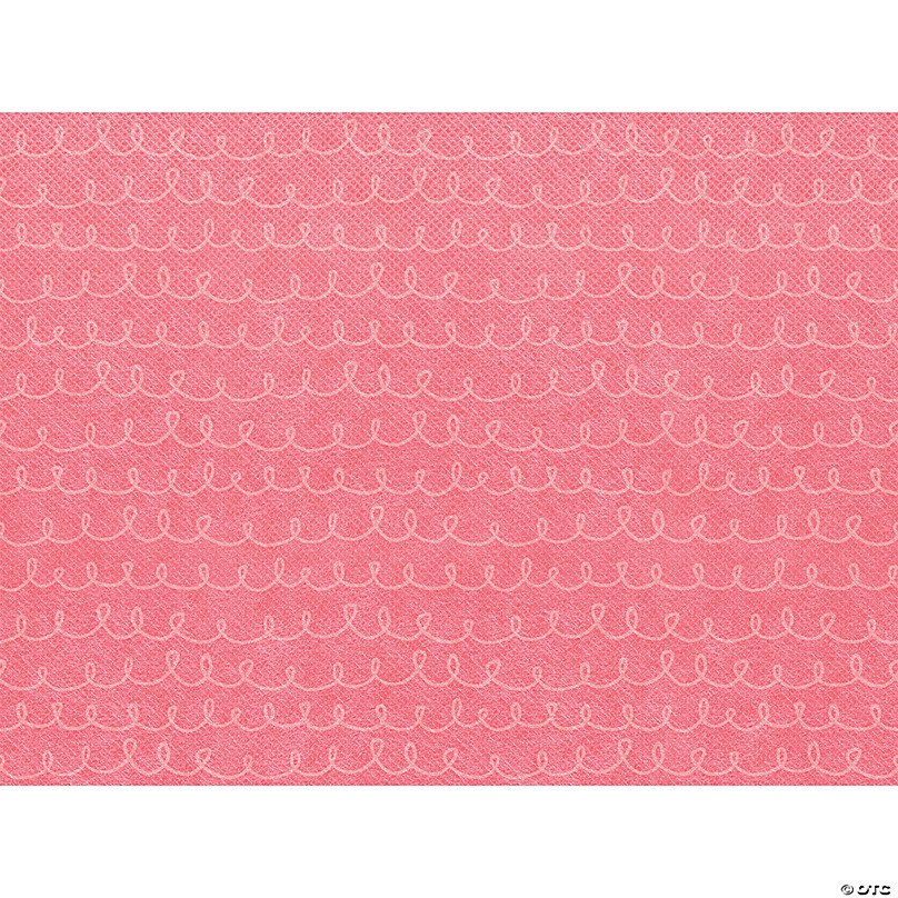 On Schedule, Coral Stripe Bulletin Board Paper Roll, 48 x 12