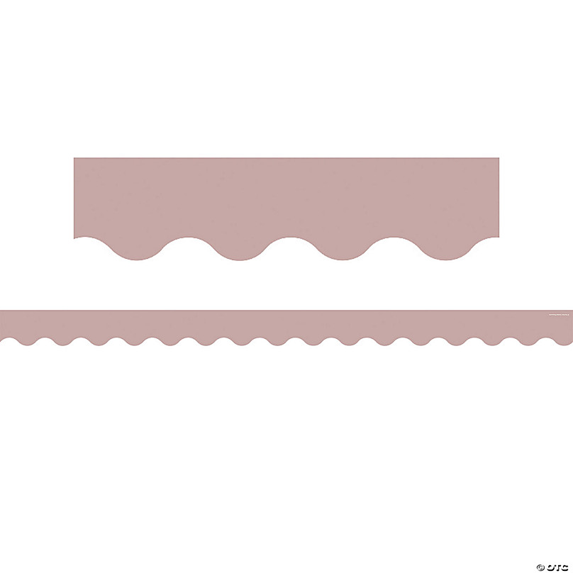 Teacher Created Resources Light Mauve Scalloped Border Trim, 35 Feet Per  Pack, 6 Packs