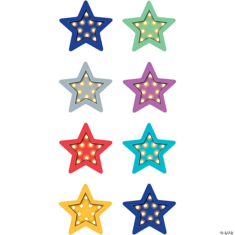 Teacher Created Resources Marquee Stars Mini Stickers, 378 Per Pack, 12  Packs