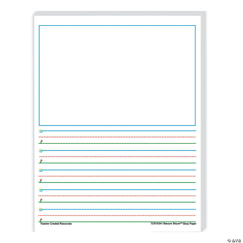 Zaner-Bloser Newsprint Handwriting Paper, Dotted Midline, Grade K 500 Sheets per Pack 3 Packs