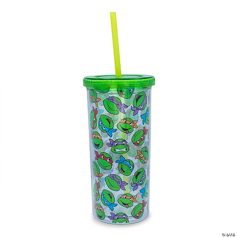 Teenage Mutant Ninja Turtles Water Bottle With Flip-Up Straw