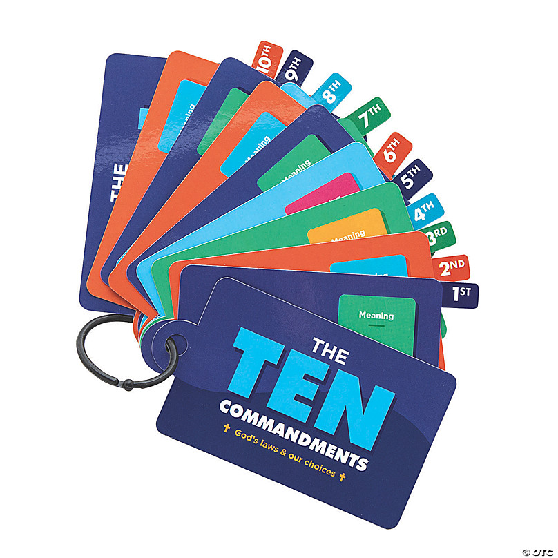 Ten Commandments Activity Rings 12 Pc. Oriental Trading