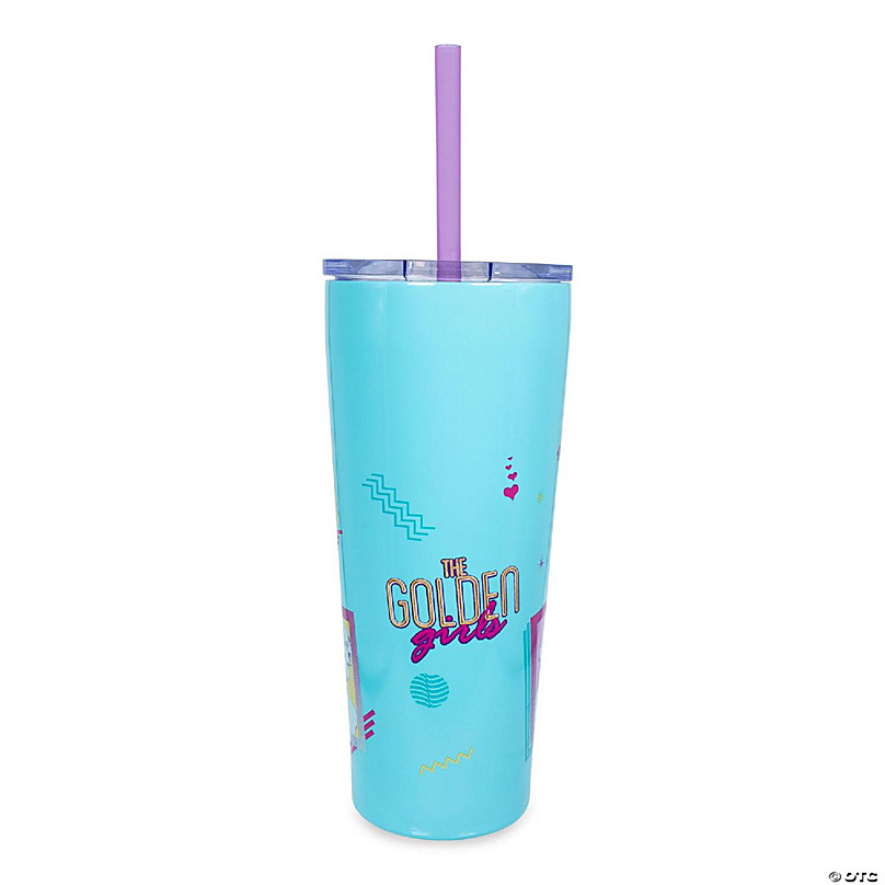 Personalised Double Walled Stainless Steel Tumbler With Straw and