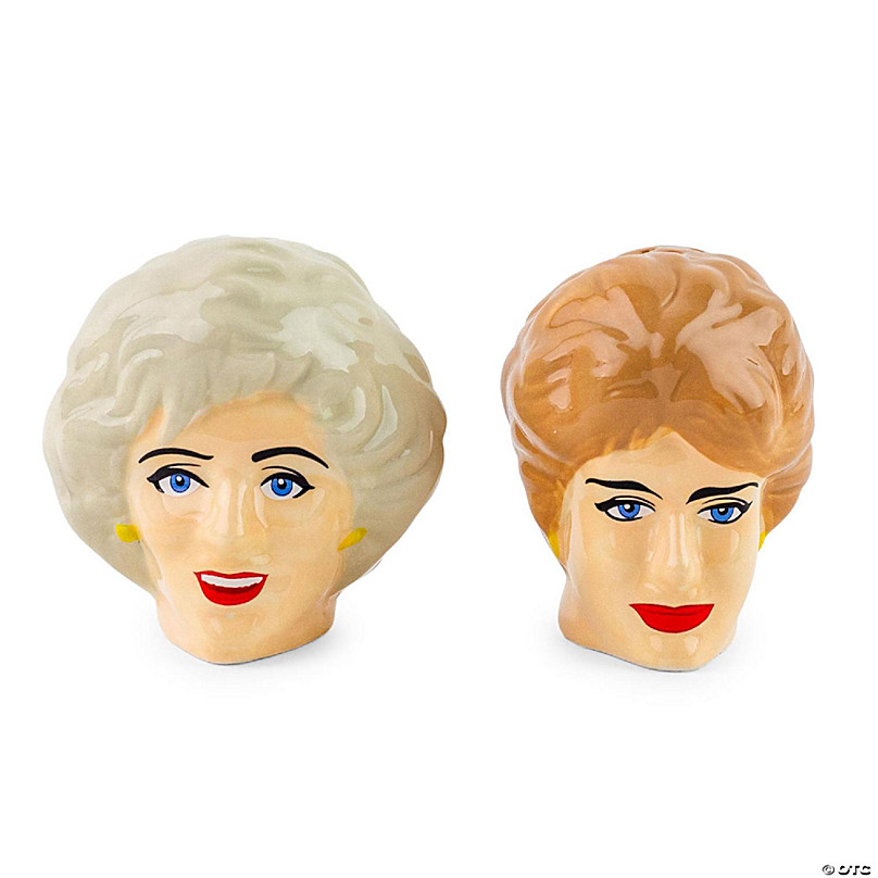 The Golden Girls Rose And Blanche Ceramic Salt And Pepper Shakers Set Of 2 Oriental Trading