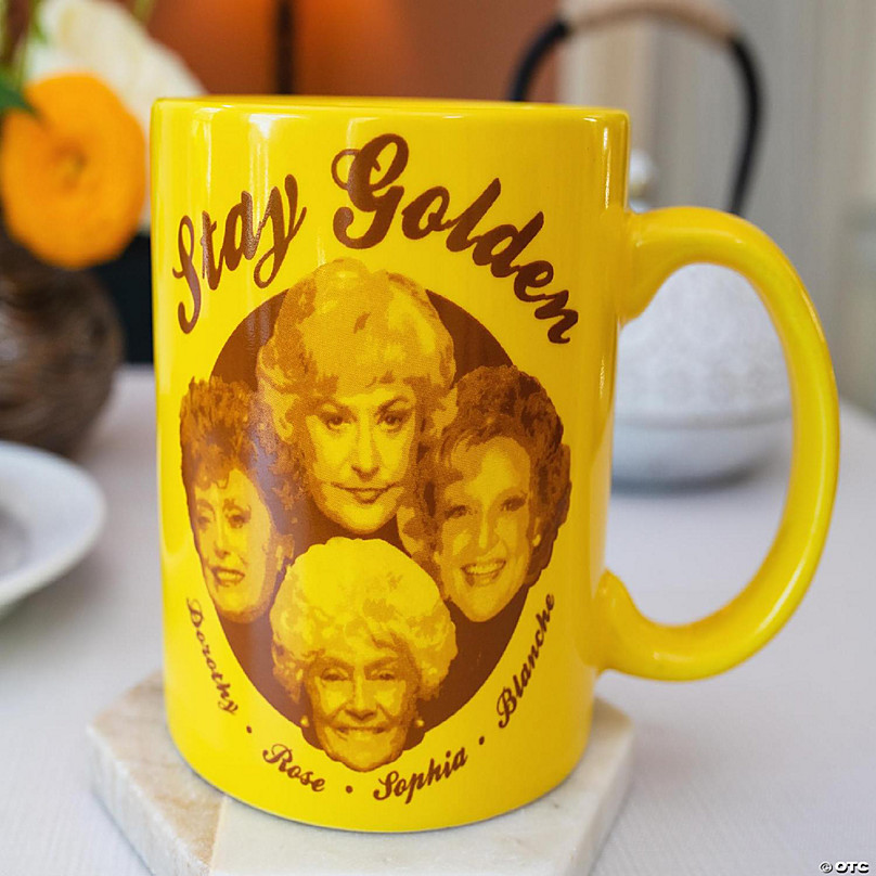 The Golden Girls Squad Golden Ceramic Coffee Mug 20 Oz. Gold : Target