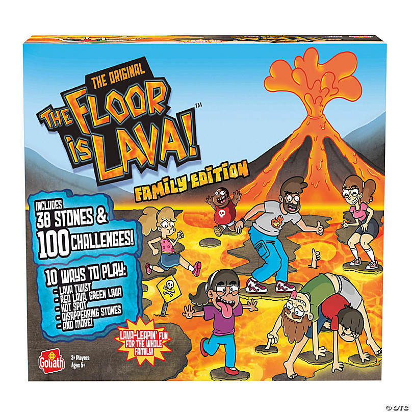 The Original The Floor is Lava! Family Edition - Interactive Game for Kids  and Adults - Promotes Physical Activity - Indoor and Outdoor Safe
