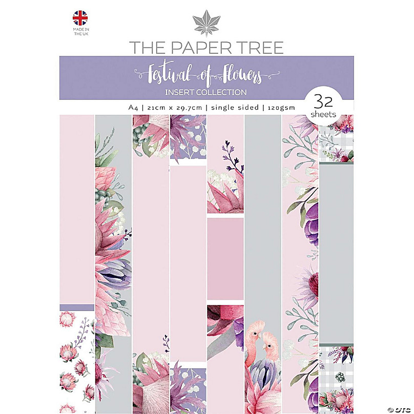 The Paper Tree A Festival of Flowers A4 Insert Collection | Oriental ...