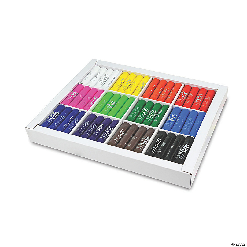 The Pencil Grip Kwik Stix 12-color Solid Tempera Paint, Assorted Colors 