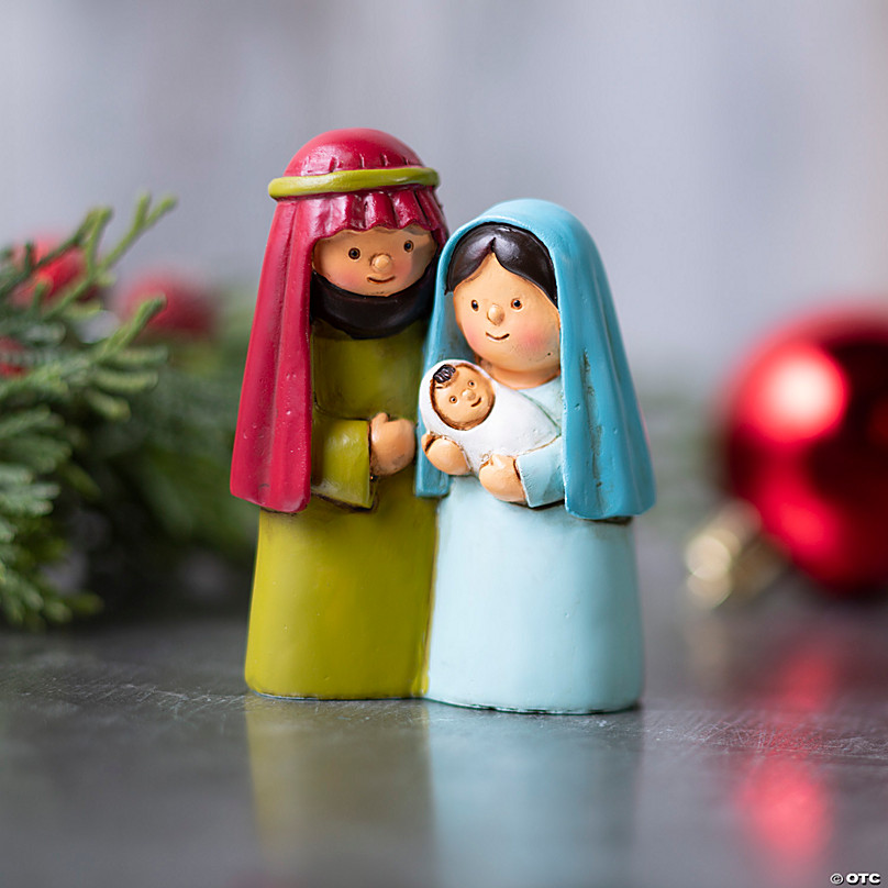 Needzo Miniature Holy Family Figurine, Mini Resin Liban