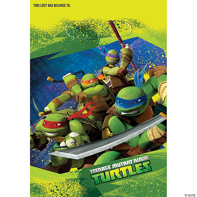 Teenage Mutant Ninja Turtles TMNT Party Favors 18 sheets 72 Count