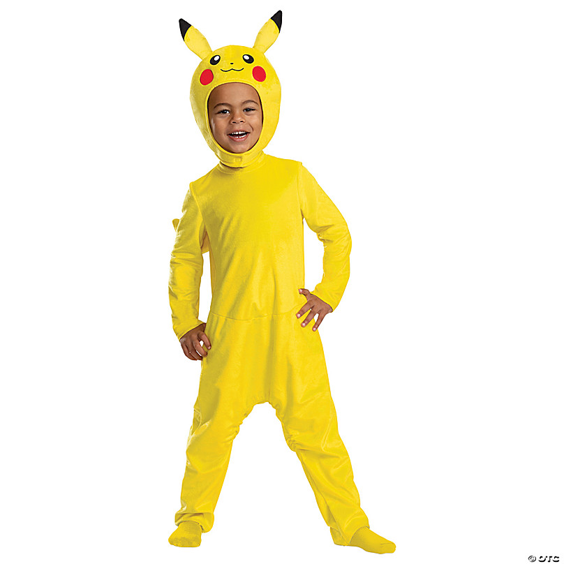 Disguise Pikachu Costume for Kids, Official Adaptive Pokemon Pikachu Hooded  Jumpsuit