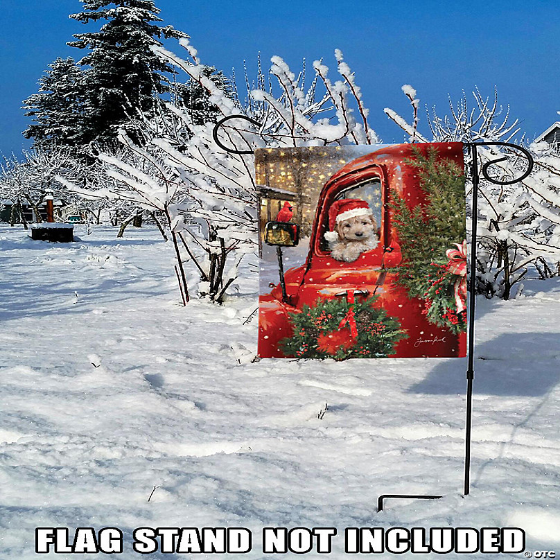 : Green Bay Packers Holiday Winter Snow Garden Flag