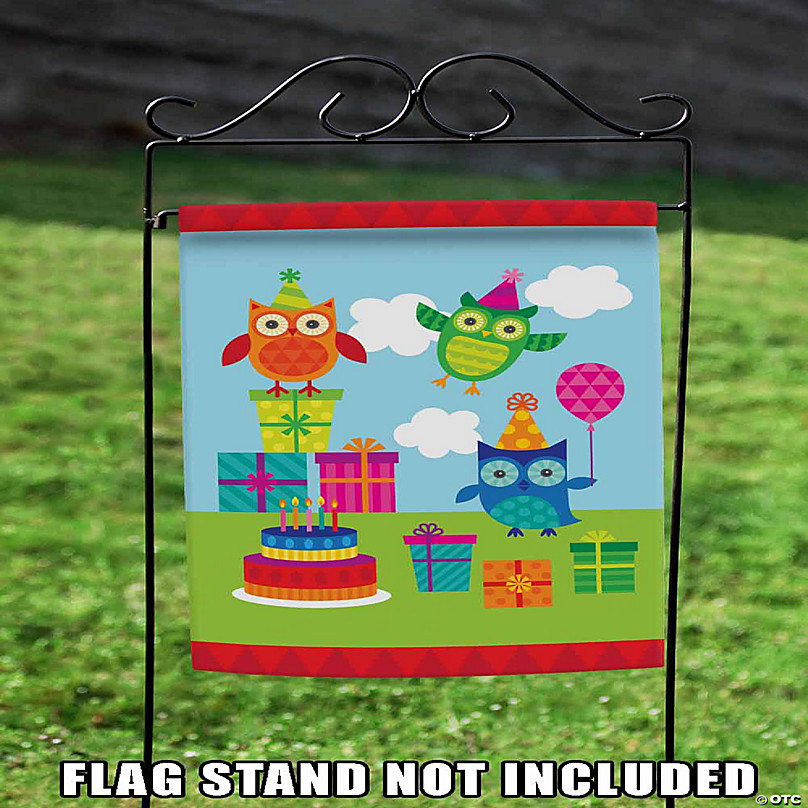 Toland Home Garden 12.5 x 18 Party Owls Garden Flag