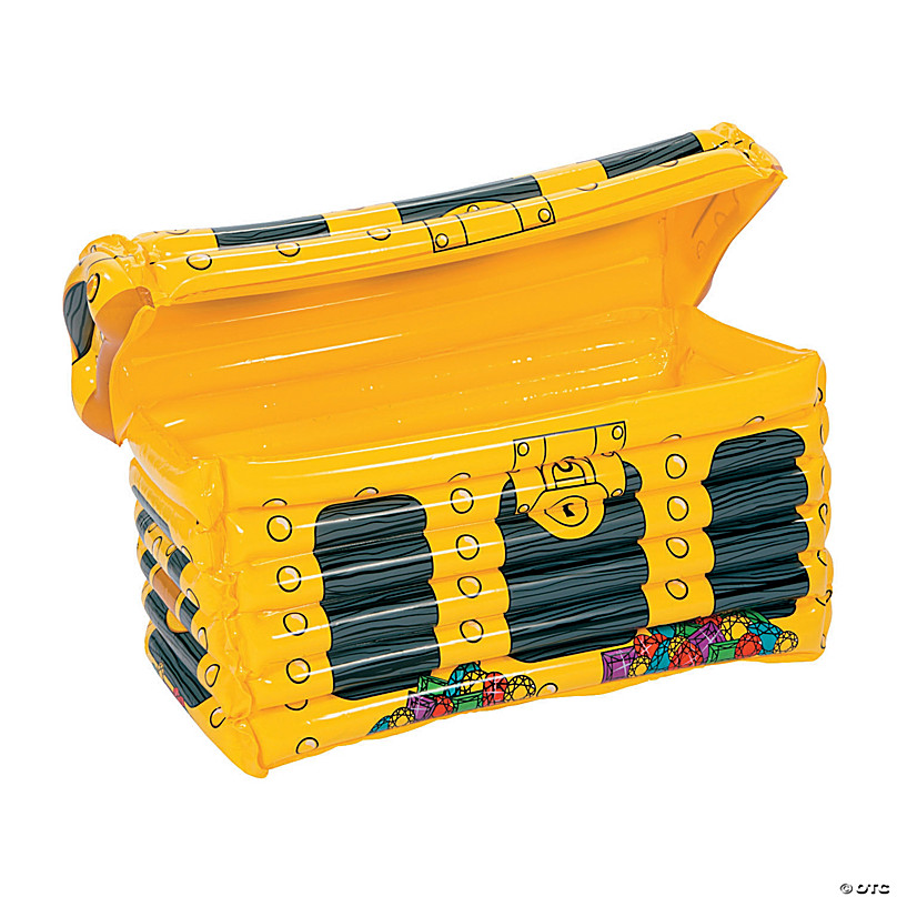 INFLATABLE PIRATE TREASURE CHEST DRINKS COOLER THEME FANCY DRESS PARTY BOX 