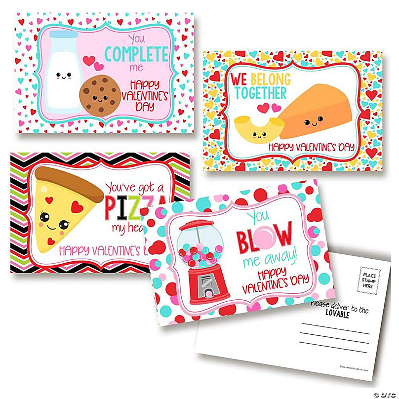 30ct AmandaCreation Food Birthday Teacher Postcards