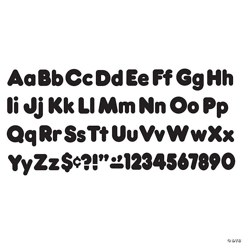 Bulk 1 Black Alphabet Letters, Numbers & Symbols - DollarDays