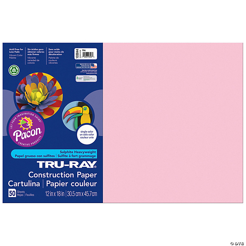 Tru-Ray Construction Paper, Pink